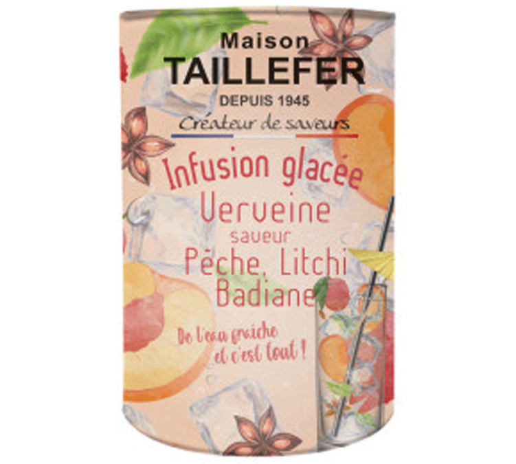 Pudełko do naparu zimnego Werbena Brzoskwinia, Liczi, Badyian - Luzem 40 g - MAISON TAILLEFER