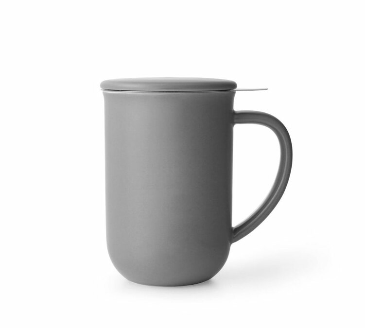 Taza Minima gris lana 50 cl con infusor de acero inoxidable - VIVA SCANDINAVIA