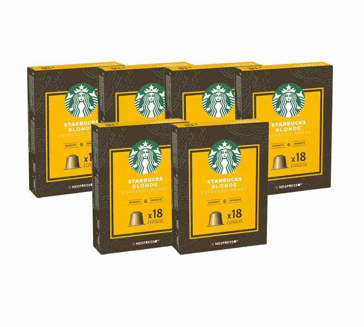 108 Nespresso* Original -yhteensopivaa kapselia - Starbucks Blonde Espresso Roast
