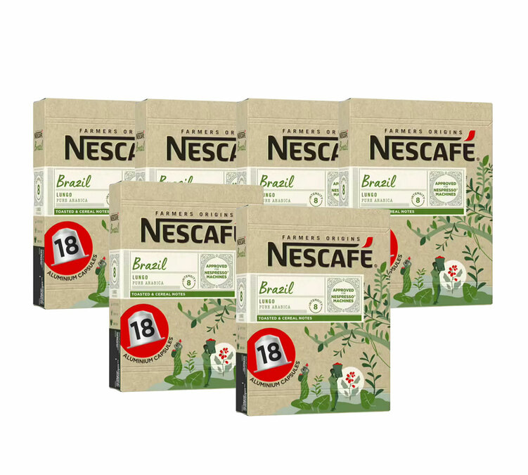 108 kapsula kompatibilno s Nespresso* Original Brazil - NESCAFE FARMERS ORIGINS