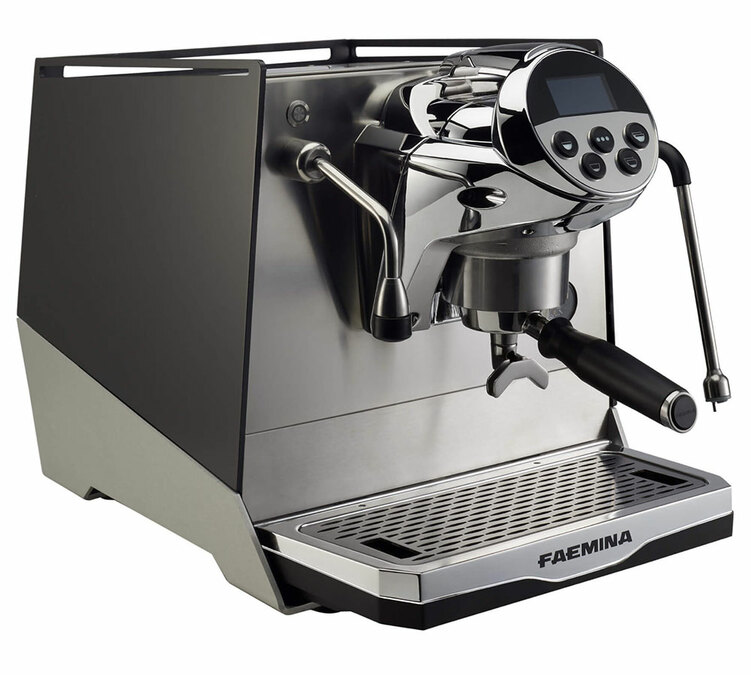 Máquina de café expresso FAEMA Faemina preto/anodizado claro