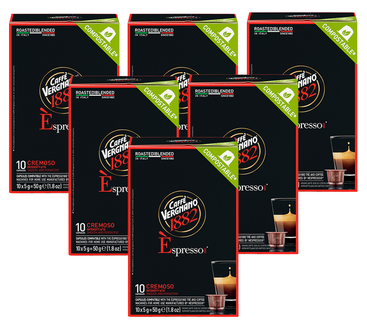 60 Kompatybilnych Kapsułek Nespresso* Original Espresso Cremoso - CAFFE VERGNANO