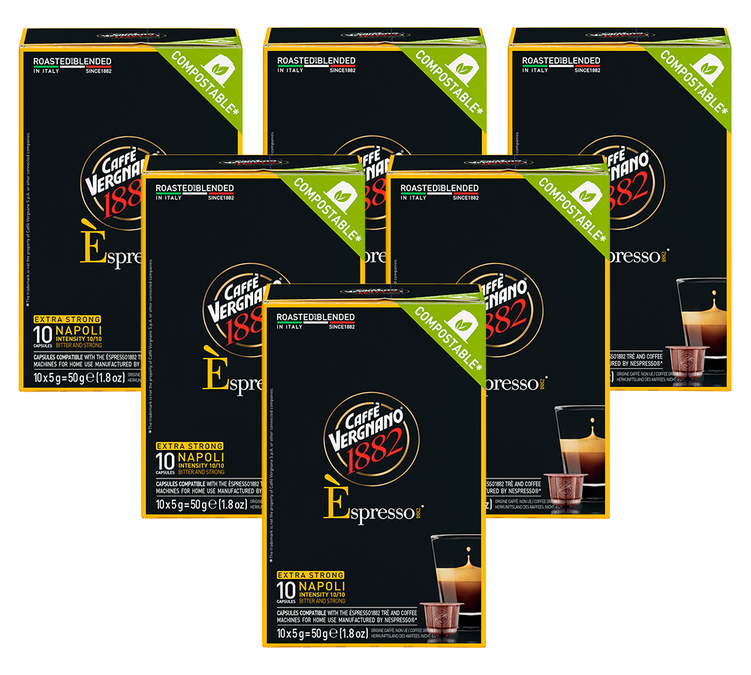 60 capsules compatibel met Nespresso* Original Napoli - CAFFE VERGNANO