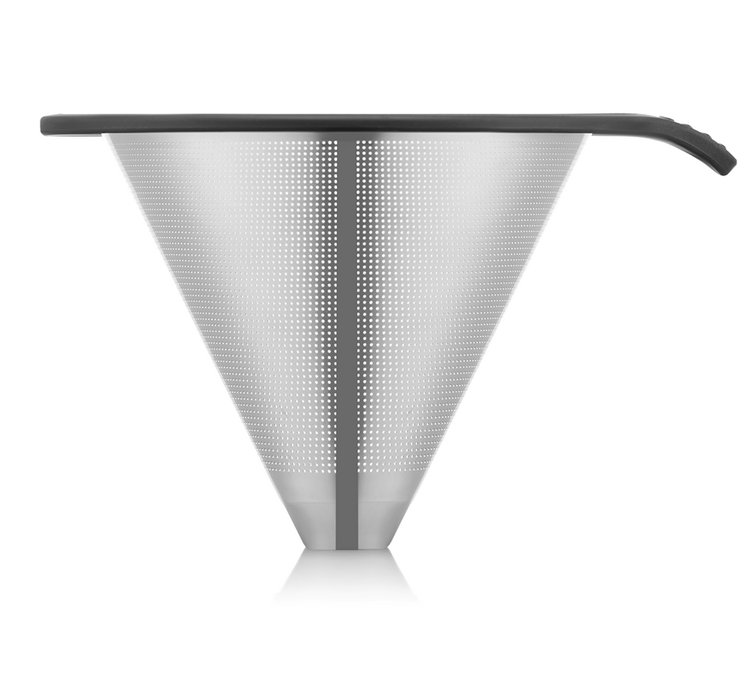BODUM Permanent Pour Over Filter aus Edelstahl mit Griff 1 L
