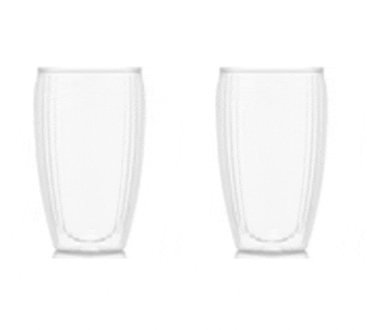 BODUM Dobbeltveggede glass - Pavina 2x45 cl