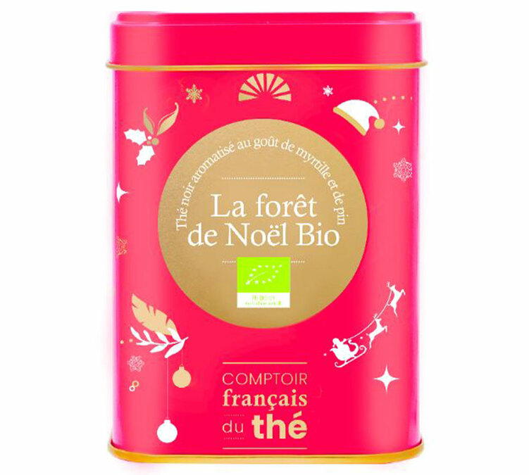 Mustan Teen Laatikko Joulumetsä Luomu - Irtonainen 80 g - COMPTOIR FRANÇAIS DU THÉ