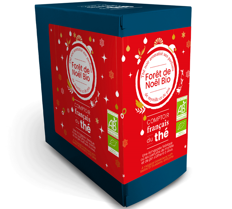 Zwarte Thee Biologisch Kerstbos - 20 theezakjes - COMPTOIR FRANÇAIS DU THÉ