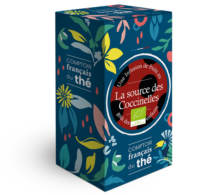 Infusión La Source des Coccinelles Ecológica - 5 bolsitas - COMPTOIR FRANÇAIS DU THÉ