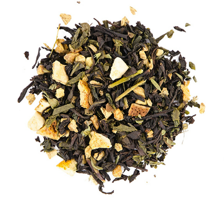 Thé Noir et Vert Délicatesse de Syracuse Nina Métayer - Vrac 100 g - COMPTOIR FRANÇAIS DU THÉ