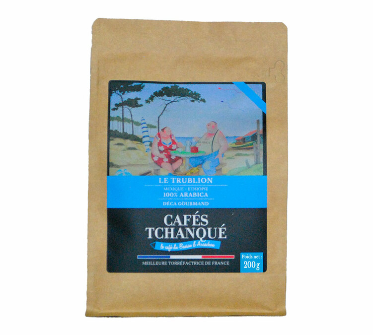 200 g - Кафе на зърна - Le Trublion Безкофеиново - CAFÉS TCHANQUÉ
