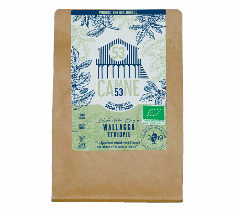 200 g - Café em Grão - Wallaga Bio - CABANE 53