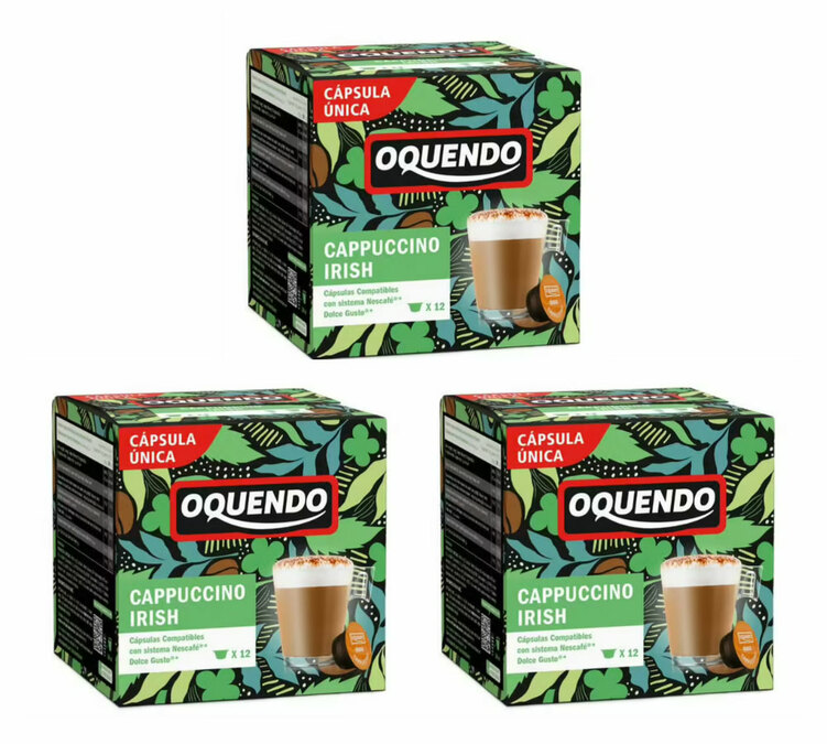 36 съвместими капсули за Nescafé* Dolce Gusto* Cappuccino Irish Cream – OQUENDO