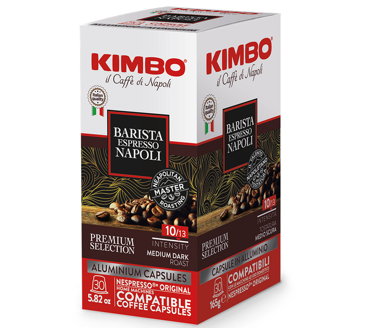 30 kapslar kompatibla med Nespresso* Original Espresso Barista Napoli - KIMBO