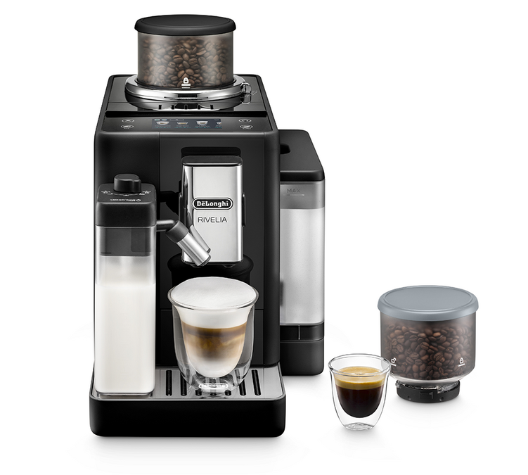 DeLonghi Rivelia FEB4455.B espreso kavamalūnas Juodas oniksas (Pienas)
