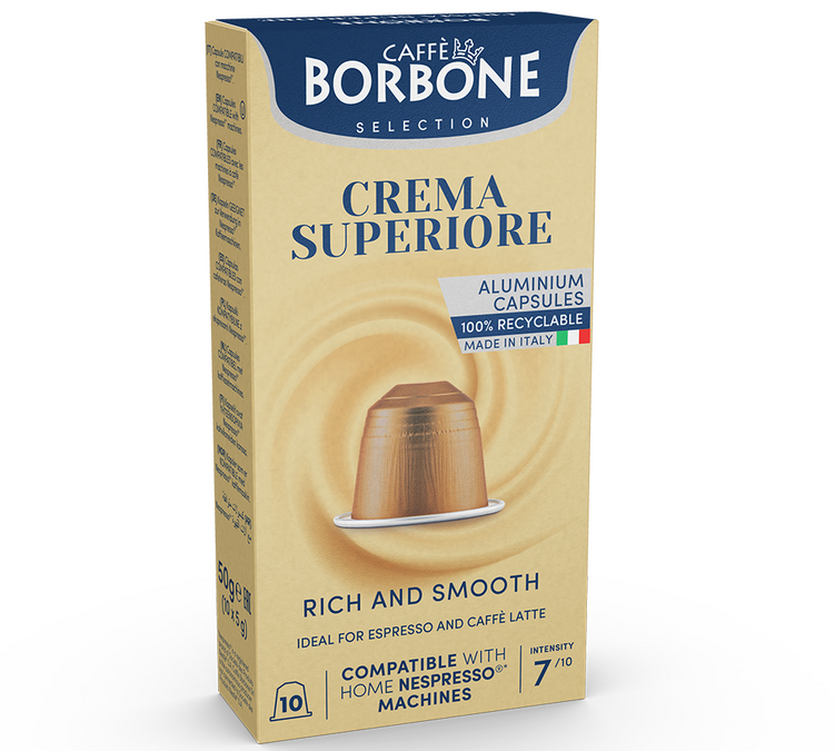 10 капсули съвместими с Nespresso* Original Superior Crema - CAFFE BORBONE