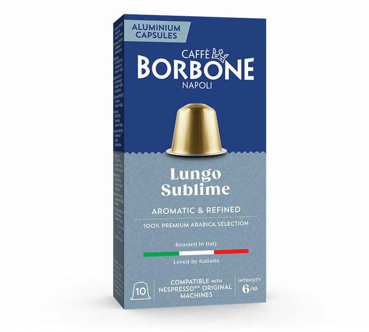 10 kompatibilnih kapsula Nespresso* Original Lungo Sublime - CAFFE BORBONE