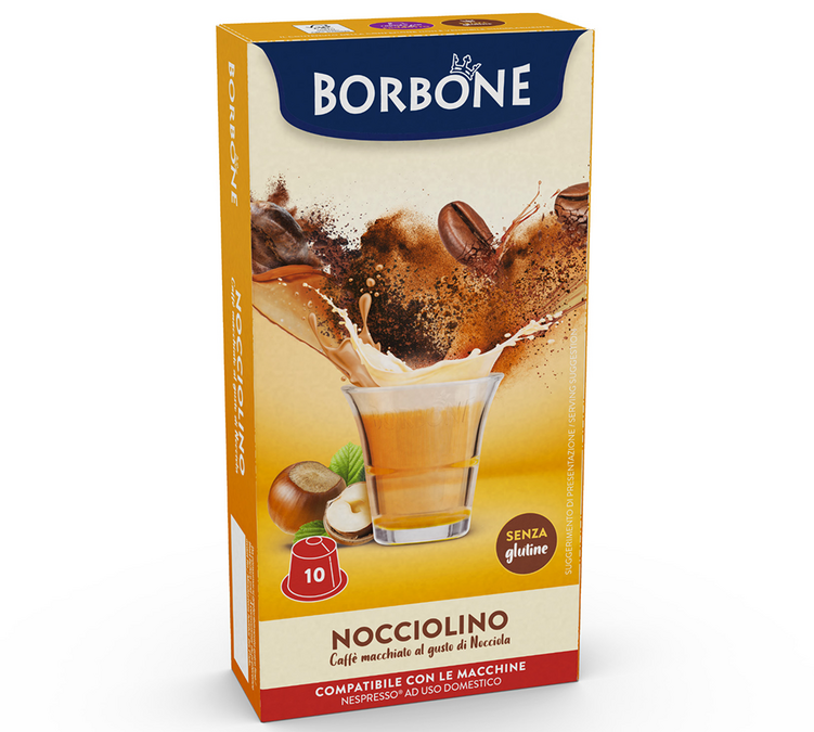 10 capsules compatibel met Nespresso* Original Nocciolino - CAFFE BORBONE
