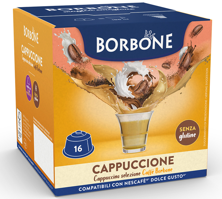 16 kapsula kompatibilno sa Nescafé* Dolce Gusto* Cappuccino – CAFFE BORBONE