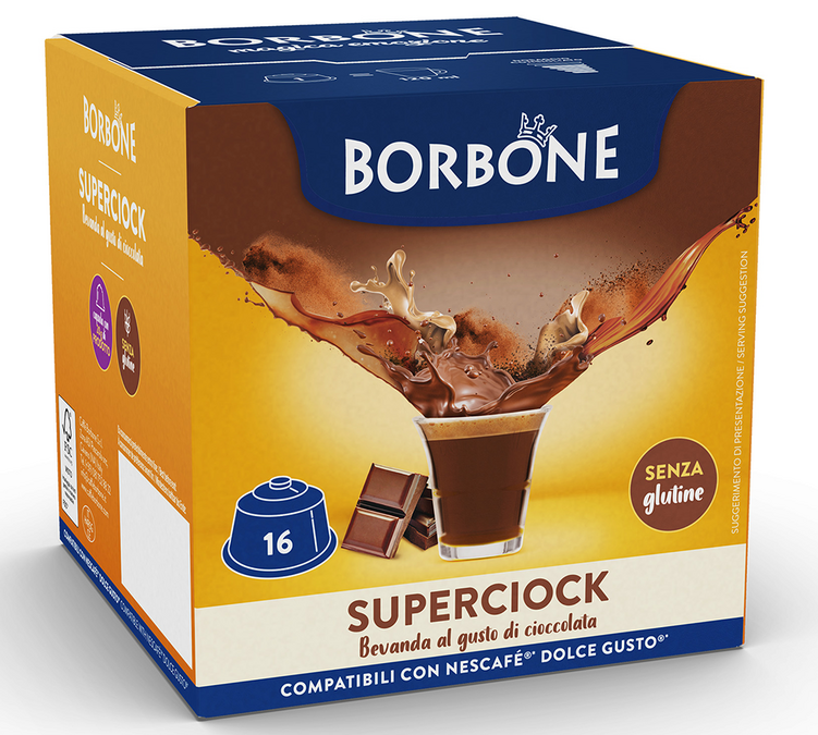 16 kapsula kompatibilnih s Nescafé* Dolce Gusto* Superciock – CAFFE BORBONE