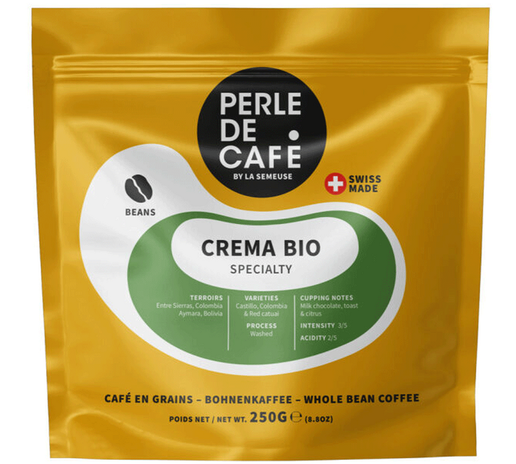 250 g - Caffè in chicchi - Crema Bio - PERLA DI CAFFÈ