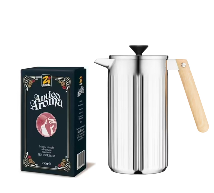 BODUM Douro French Press 1L + Kafa Antico Aroma od Zicaffè