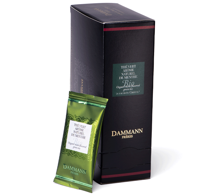 Tè Verde Aroma Naturale di Menta Biologico - 24 bustine - DAMMANN FRÈRES