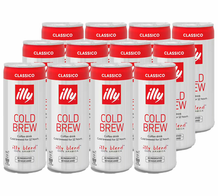Café Cold Brew - 12 bokser på 250 ml - ILLY