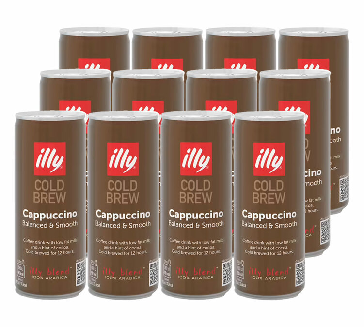 ILLY Café Cold Brew Cappuccino - 12 bokser på 250 ml