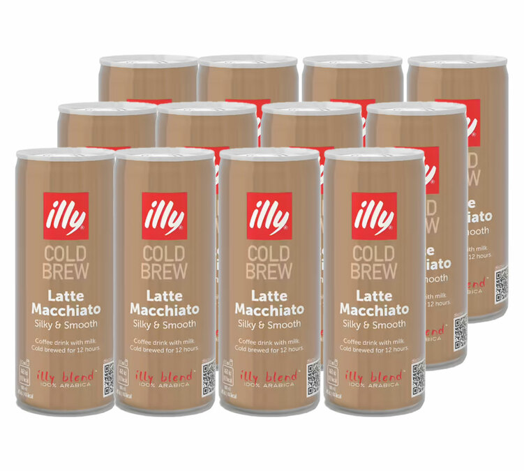 Café Cold Brew Latte Macchiato - 12 bokser á 250ml - ILLY