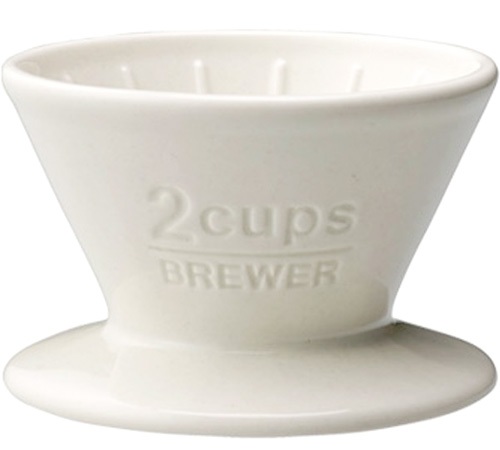 Kinto SCS-02-BR Kartiomainen Valkoinen Dripper 2 Kuppia