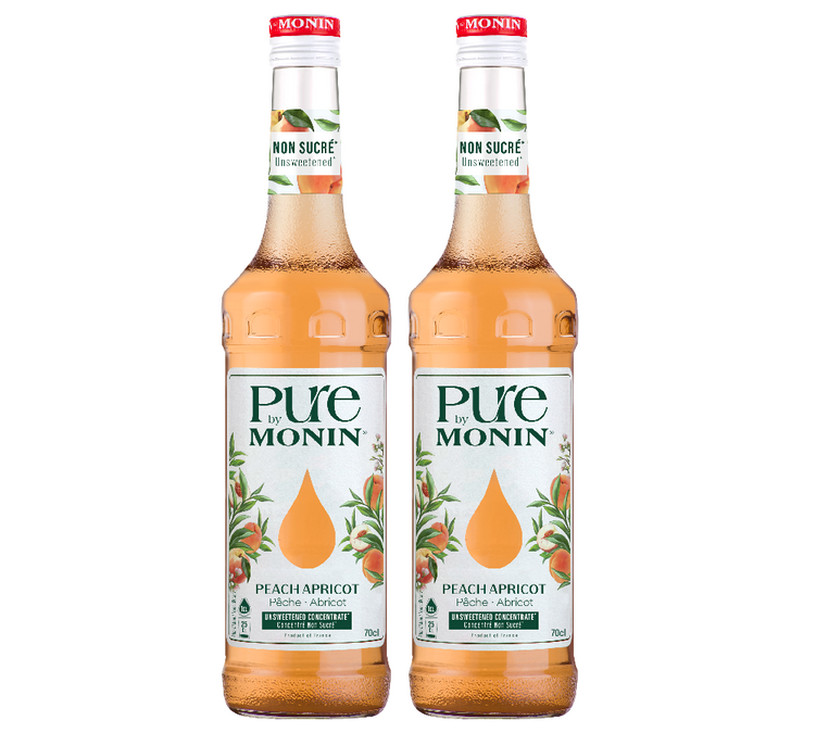 Pure by MONIN - Persika och Aprikos - 2x70 cl