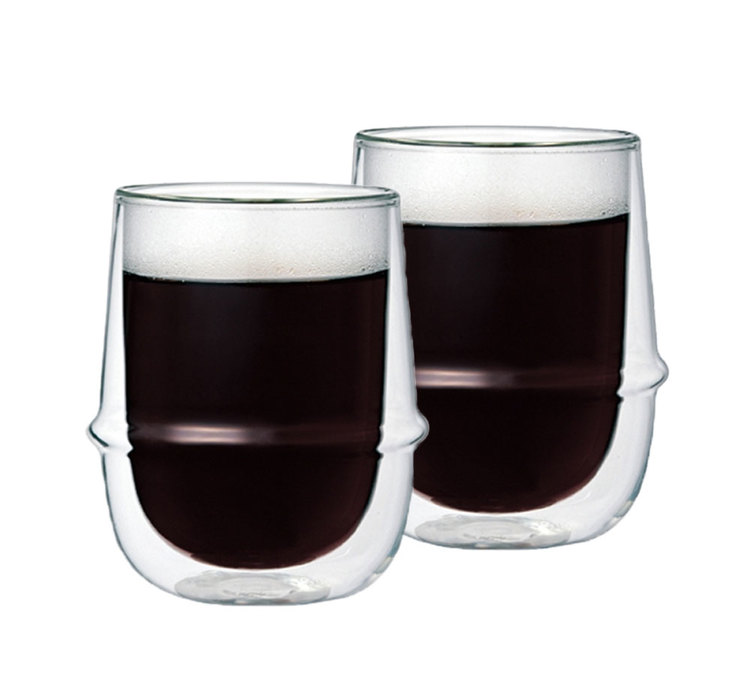 2 Double-wall glasses Kronos 25 cl - KINTO