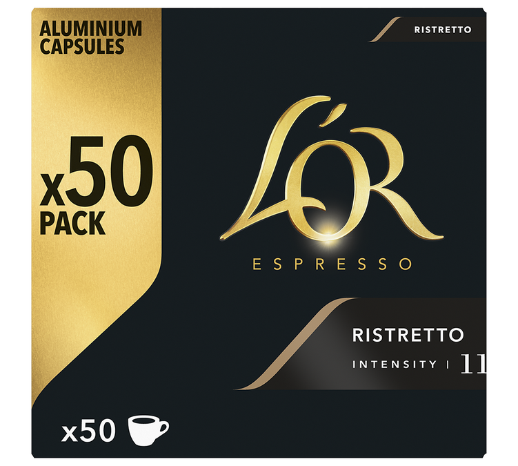 50 cápsulas compatíveis com Nespresso* Original Ristretto - L'OR ESPRESSO