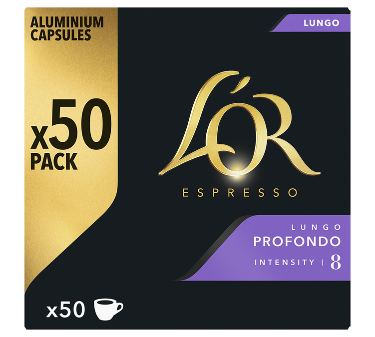 50 капсули съвместими Nespresso* Original Lungo Profond - L'OR ESPRESSO