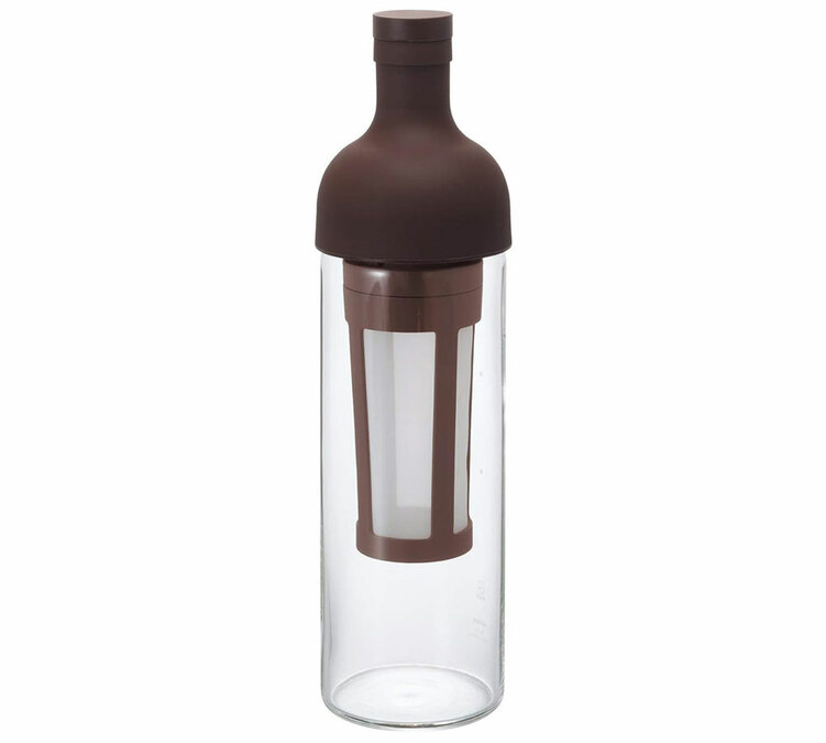 HARIO Filter-in Fles voor cold brew - koude koffie-extractie - 700 ml - bruin