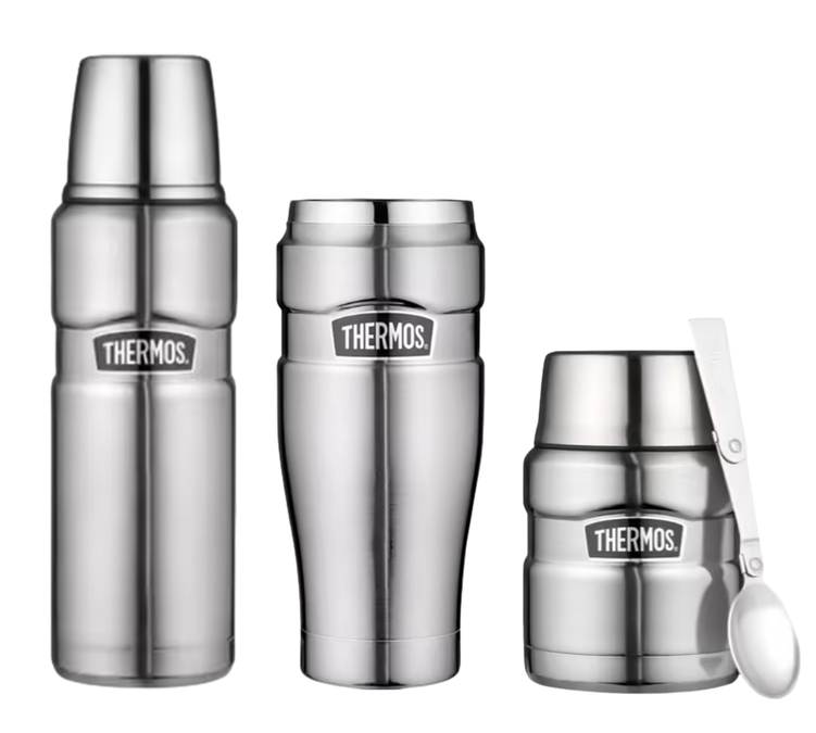Termisk pakke (Flaske - Kopp - Matboks) Rustfritt stål Thermos King 47 cl - THERMOS