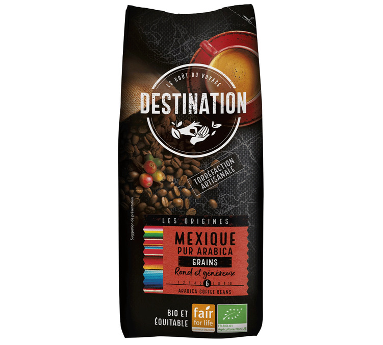 1 kg - Kawa ziarnista - Meksyk 100% Arabica Bio - DESTINATION