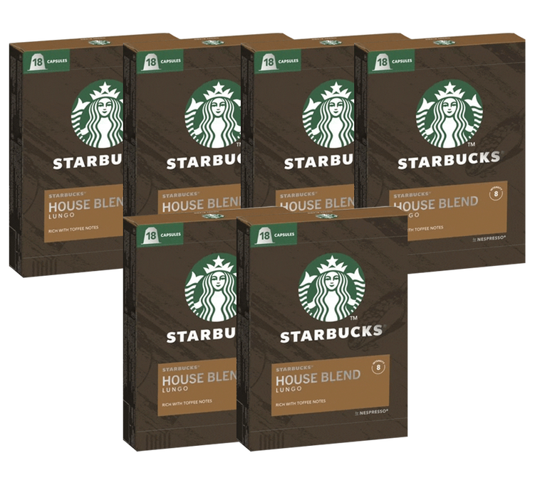 108 cápsulas compatibles con Nespresso* Original House Blend - STARBUCKS