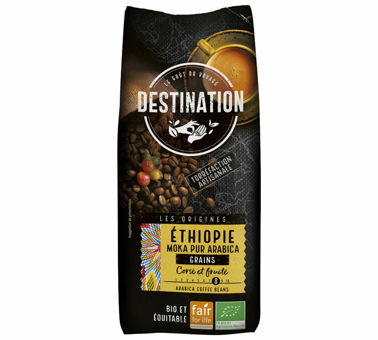1 kg - Kafa u Zrnu - Moka Etiopija 100% Arabica Bio - DESTINATION