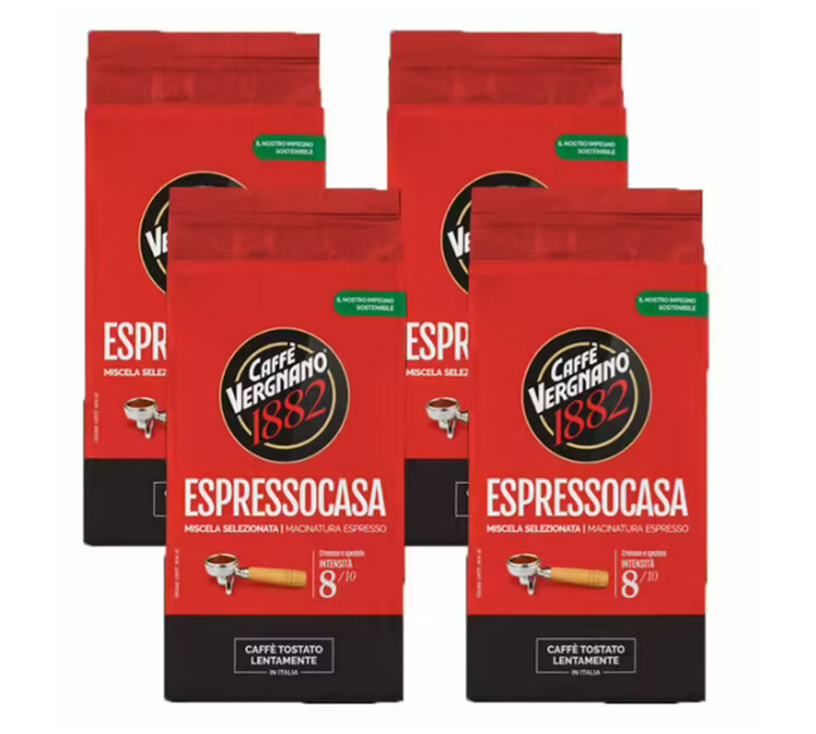1 Kg Maltraktet Kaffe for Profesjonelle Espresso Casa - Caffè Vergnano