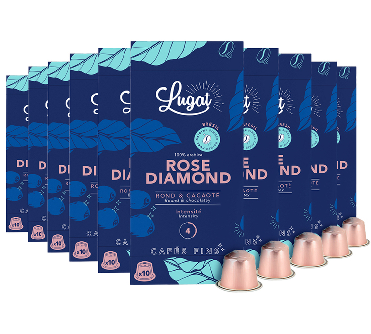 100 kapselia yhteensopiva Nespresso* Original Rose Diamond - LUGAT