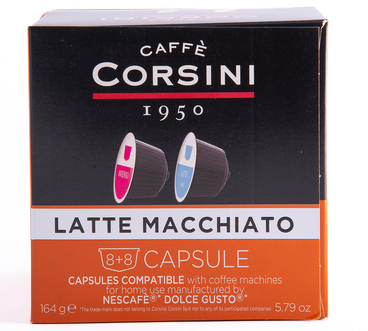 16 Nescafé* Dolce Gusto* Kompatibla Kapslar Latte Macchiato – CORSINI