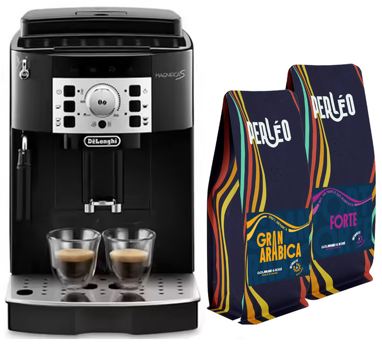 Espresso őrlő DELONGHI Magnifica ECAM 22.140.B Fekete + 4 hónapos kávé csomag