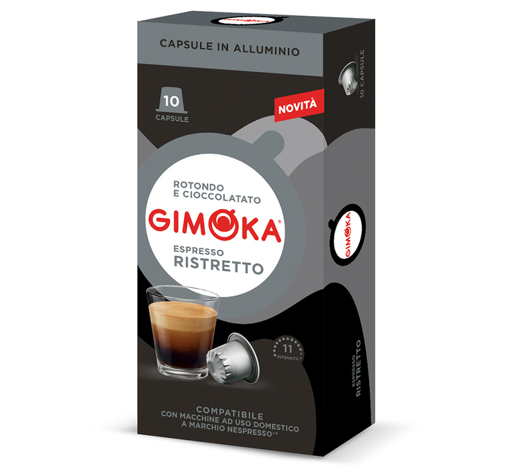 10 capsules compatibel met Nespresso* Original Ristretto - GIMOKA