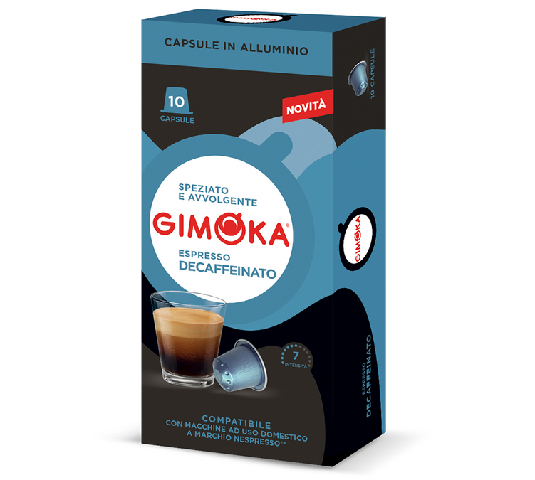 10 kompatibilis kapszula Nespresso* Original Koffeinmentes - GIMOKA