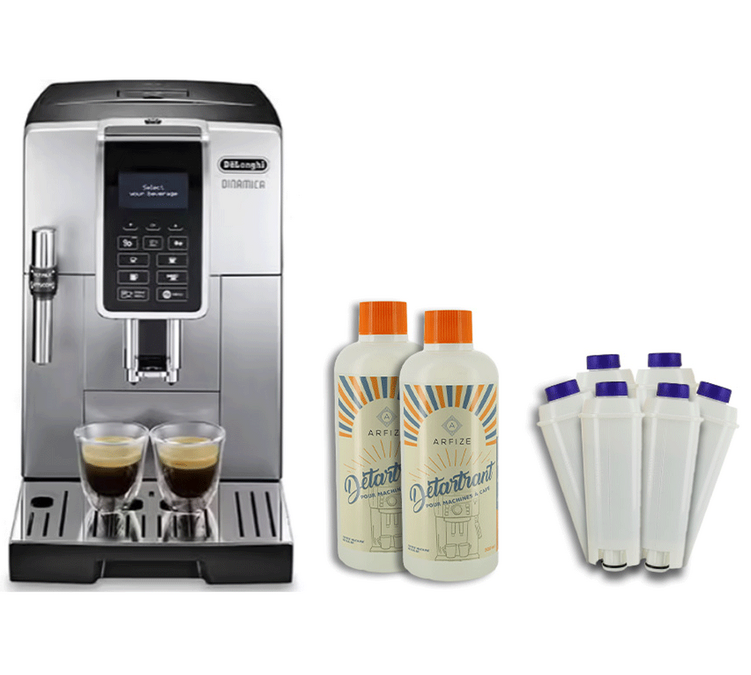 Expresso Broyeur DELONGHI Dinamica FEB 3535.SB Gris + Pack d'entretien 12 mois 