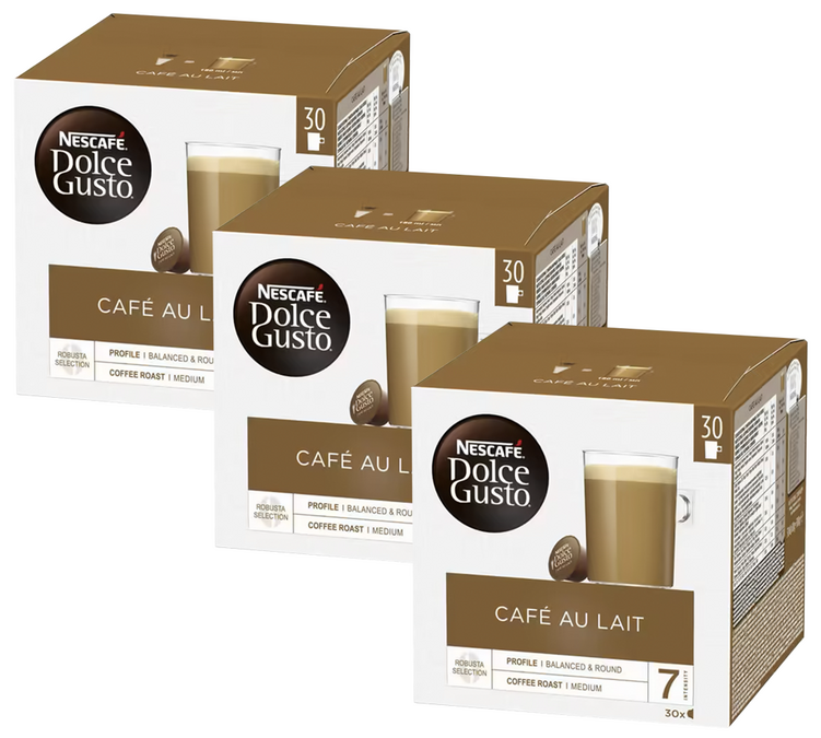 90 капсула Café au lait - Nescafé* DOLCE GUSTO*