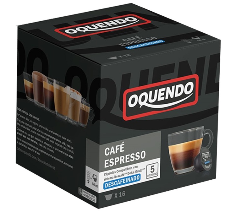 16 capsule compatibili Nescafé* Dolce Gusto* Espresso Decaffeinato – OQUENDO