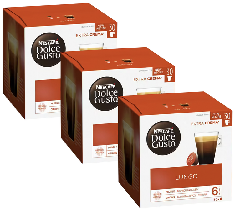90 kapsula Lungo - Nescafé* DOLCE GUSTO*