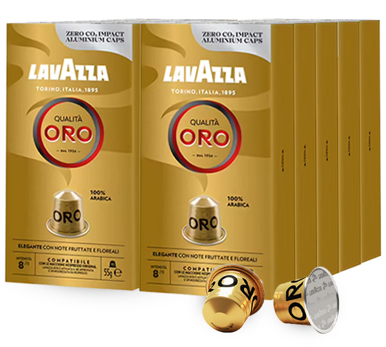 100 Kapseln kompatibel mit Nespresso* Original Espresso Qualita Oro - LAVAZZA